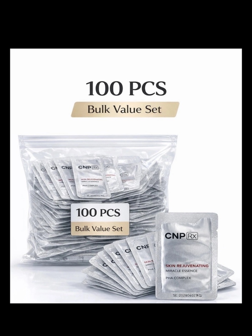 CNP Rx Skin Rejuvenating Miracle
Essence 1ml x 100pcs